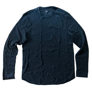 Gap Waffle-Knit T-Shirt Dark Grey